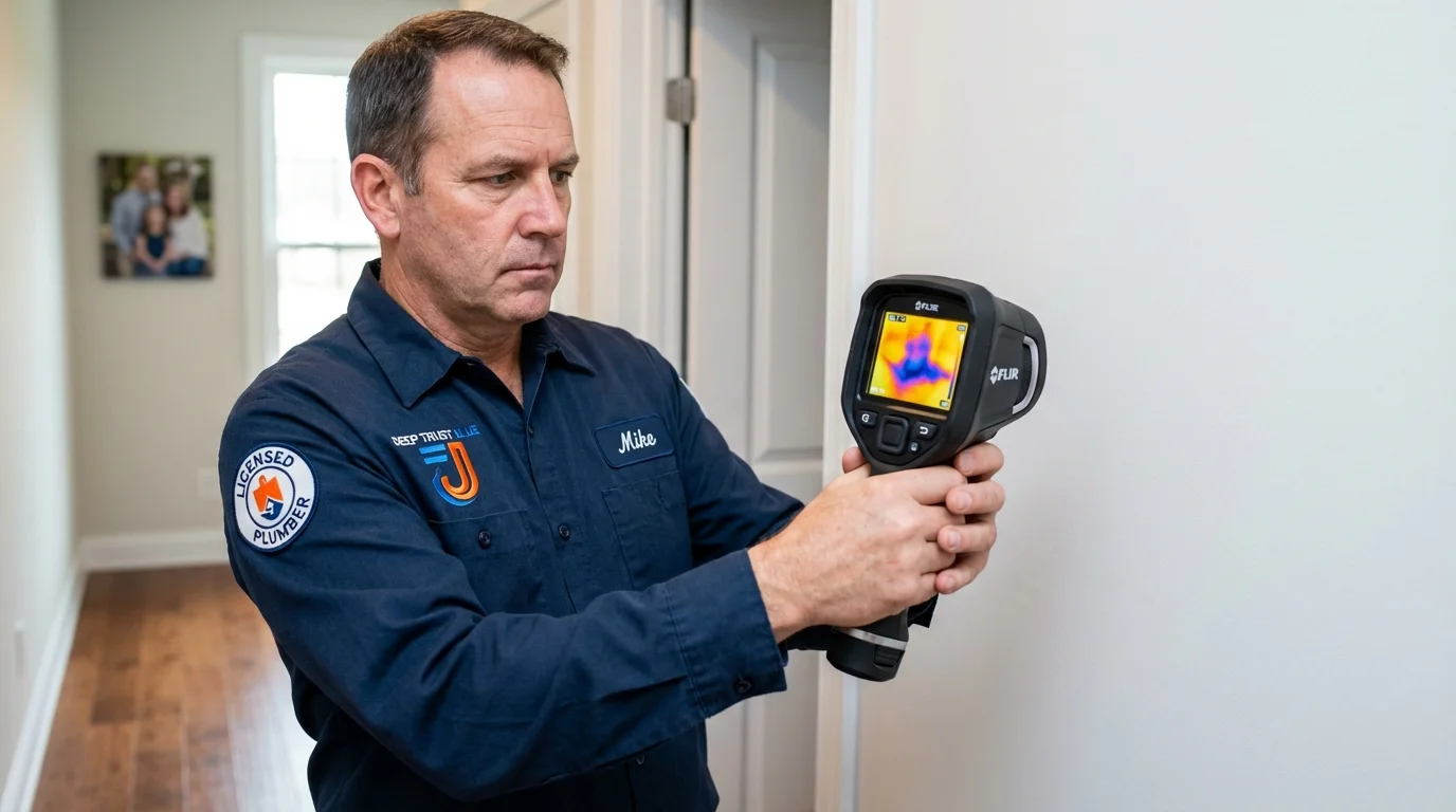 Thermal imaging leak detection by Johns Plumbing LLC in Newport Beach